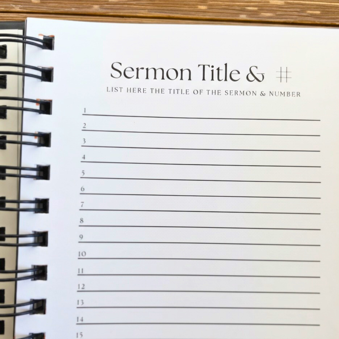 The Beyond Sunday Co Church Journal (Spiral)