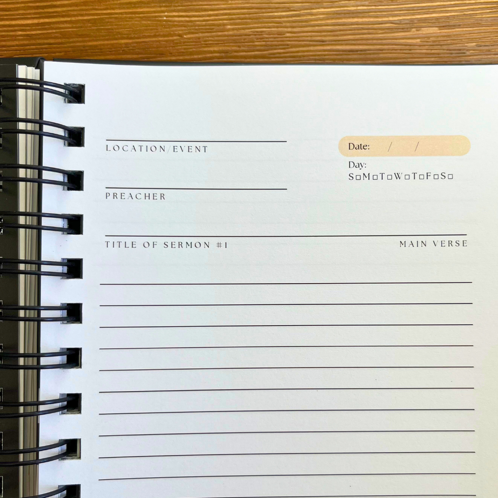 The Beyond Sunday Co Church Journal (Spiral)