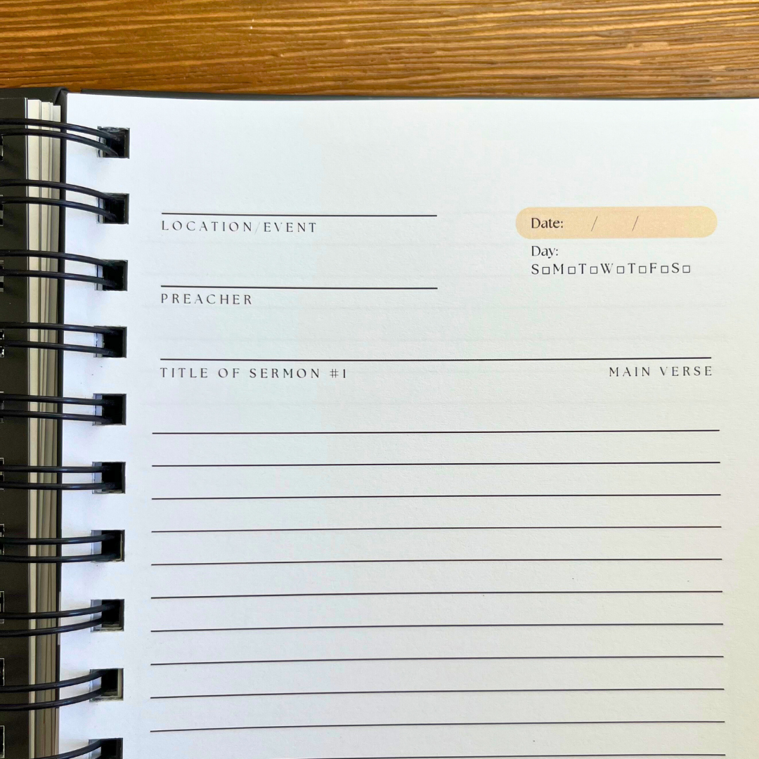 The Beyond Sunday Co Church Journal (Spiral)