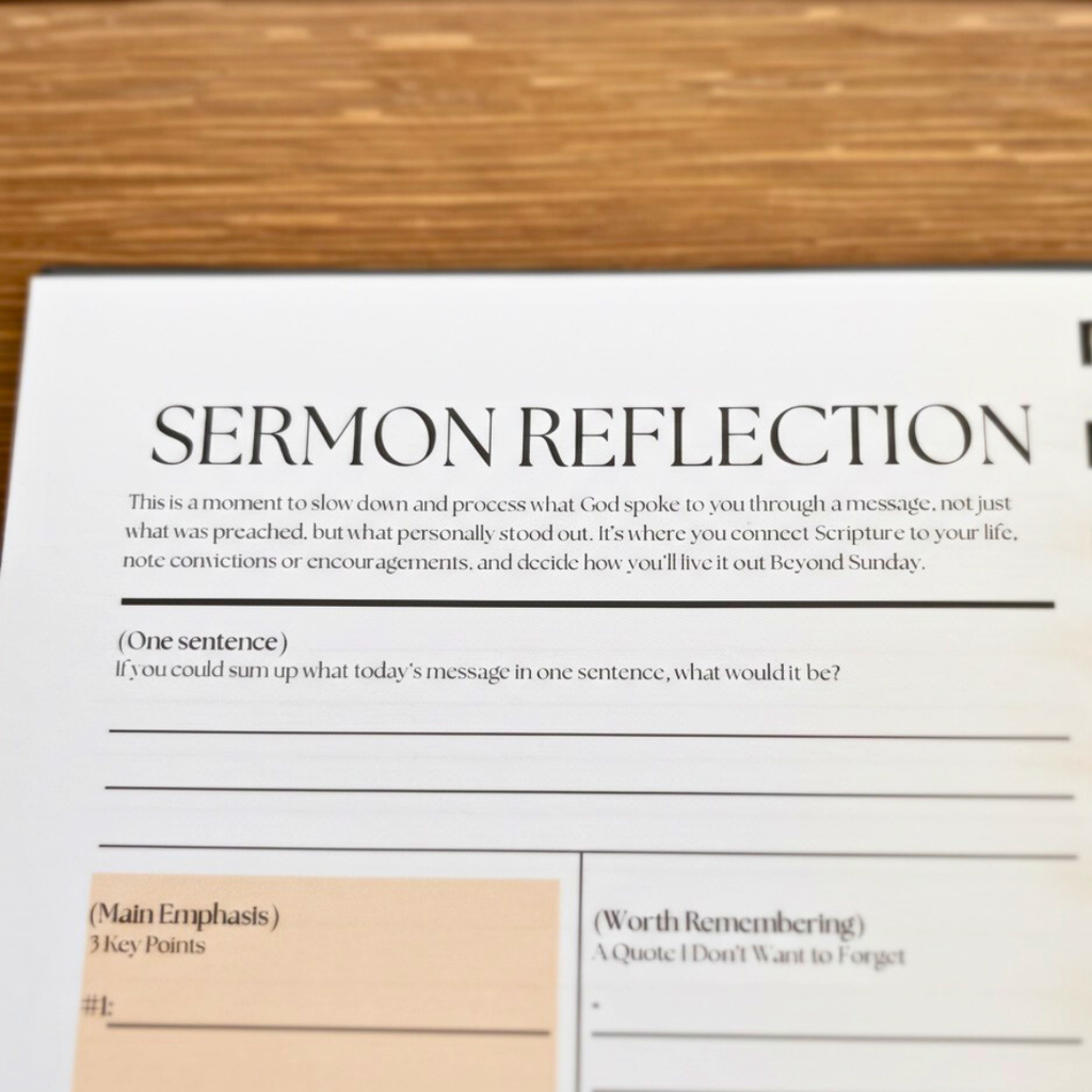 The Beyond Sunday Co Church Journal (Spiral)