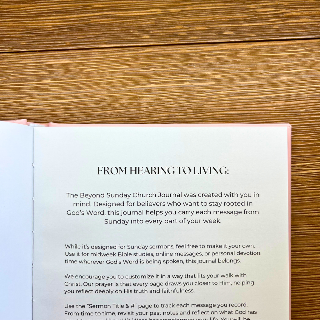 The Beyond Sunday Co Church Journal (Hardcover)