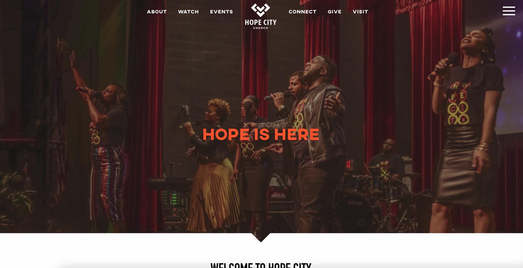 Hope City homepage