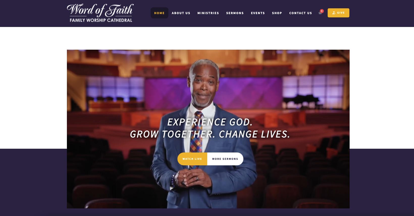 word of faith church homepage
